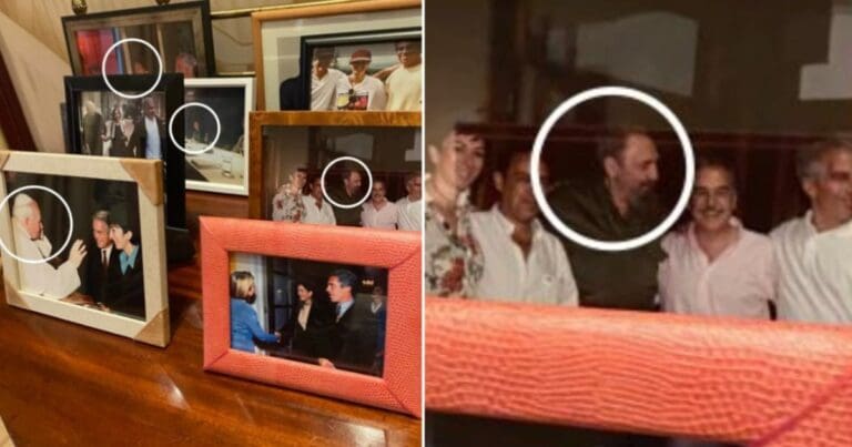 Difunden fotografía de Fidel Castro junto a Jeffrey Epstein