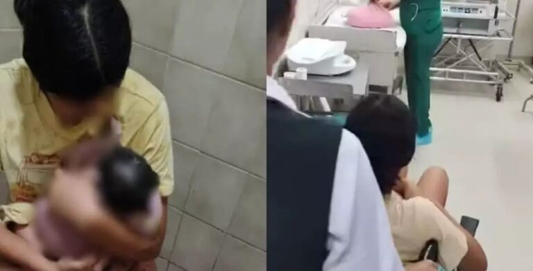 Menor da a luz en un baño tras no recibir atención en un IMSS de Matamoros, Tamaulipas