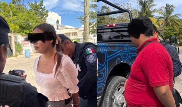 Detienen a presuntos empleados de AT&T que se querían robar un celular en Playa del Carmen. Querían engañar a otras personas.