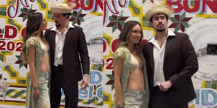 Video: Captan a Belinda y Bad Bunny en 