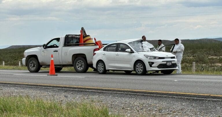 Fallece hombre por esquivar una vaca en carretera de Coahuila