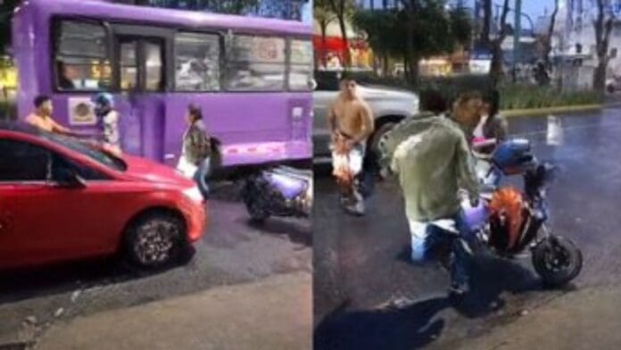 Video: Repartidor de comida se agarra a golpes con automovilista en alcaldía Miguel Hidalgo, CDMX