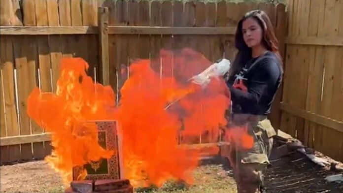 Video: Candidata republicana quema un Corán y promete acabar con el islam desde Texas