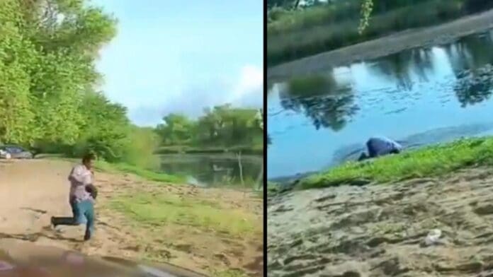 Video: Hombres son atacados por abejas mientras bebían cerveza cerca del río en Sinaloa