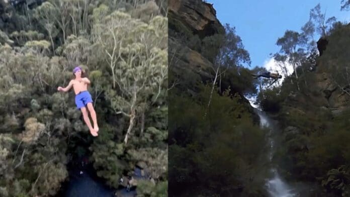 Video: Hombre se fractura la columna tras realizar un clavado desde 42 metros de altura en Estados Unidos