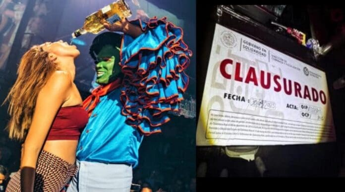 Clausuran las autoridades de manera temporal el famoso Coco Bongo de Playa del Carmen por falta de documentos.
