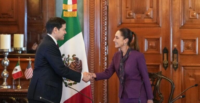 Claudia Sheinbaum y Marco Rubio pactan crear grupo de alto nivel para combatir a cárteles del narcotráfico.