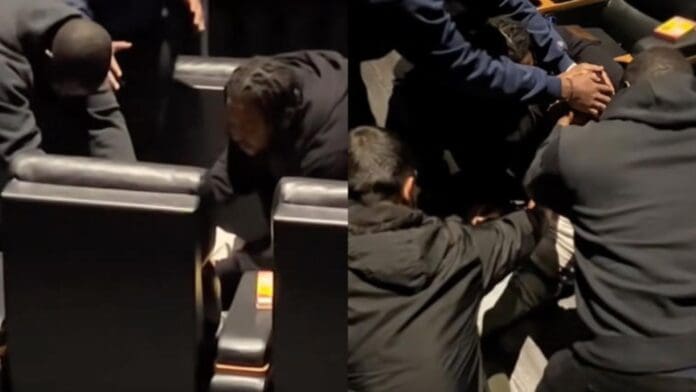 Video: Captan supuesta posesión demoniaca durante la película 