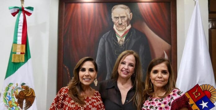 Revisa la gobernadora Mara Lezama con Sipinna el intercambio de buenas prácticas contra la explotación sexual infantil.