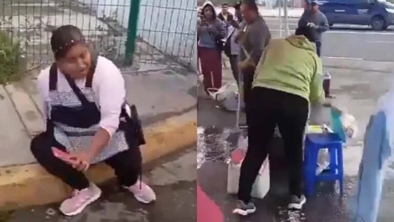 Video: Destruyen mercancía a comerciante por presunto cobro de piso en Tehuacán, Puebla