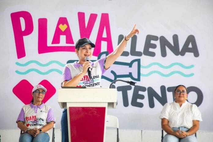 Estefanía Mercado cumple su palabra; tres mil familias hoy reciben su despensa de “Playa Llena, Corazón Contento”
