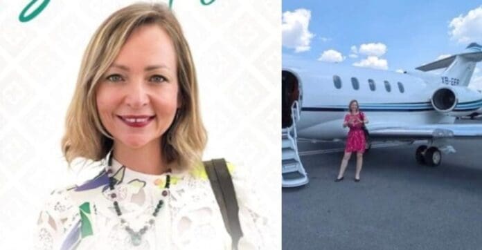 La subsecretaria de Turismo del estado de Chiapas se lanza de puente tras ser criticada por viajar en jet privado.