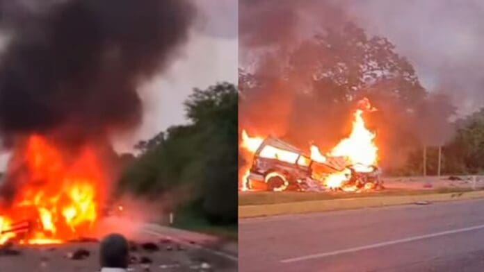 Video: Fallecen 15 personas en accidente vial sobre la carretera federal Mérida-Campeche, en Yucatán