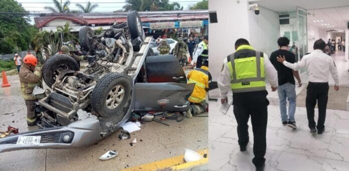 Detienen al conductor implicado en accidente que dejó siete personas muertas en bulevar Colosio de Cancún.