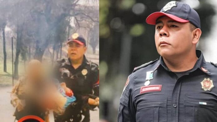 Proponen condecorar al policía que auxilió a Alicia y su nieta en explosión de la pipa en Iztapalapa