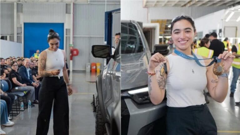 Chevrolet México le regala una camioneta a la atleta Ana Paula Vázquez tras su bronce en tiro con arco en París 2024