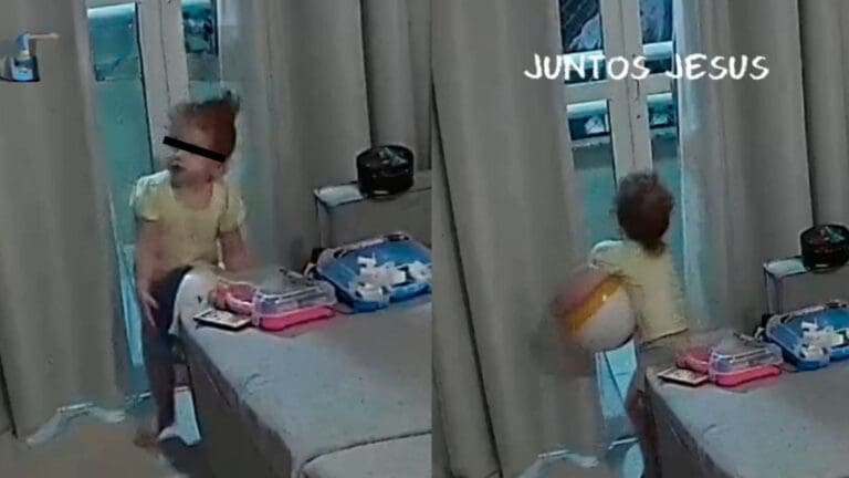 Video: Niña de dos años asegura ver a Jesús y le pide a su mamá que le abra la puerta, en Brasil