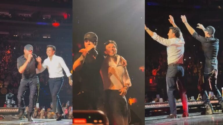 Video: Checo Pérez sorprende al subir al escenario con Enrique Iglesias en concierto en Guadalajara, Jalisco