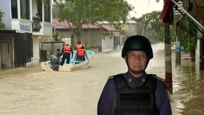 Policía de Papantla, Veracruz pierde la vida mientras rescataba a varias familias de las inundaciones por intensas lluvias