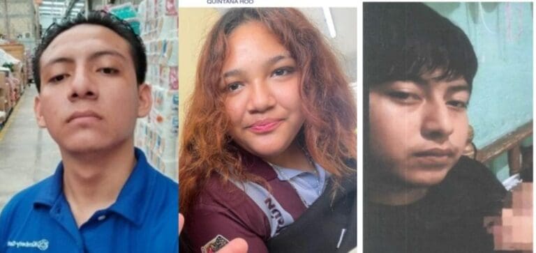 Reportan a cinco personas desaparecidas en Quintana Roo, entre ellas se encuentra una menor de 15 años de Cancún.