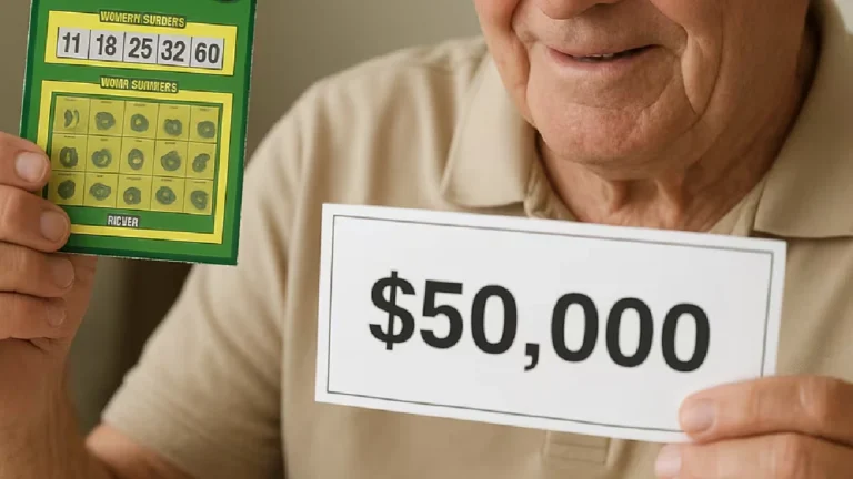 Adulto mayor de Estados Unidos gana 50 mil dólares en la lotería al usar las edades de sus nietos como números de suerte
