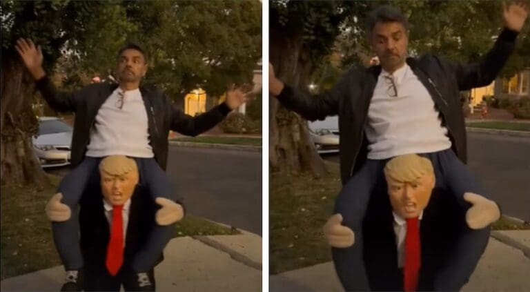 Video: Eugenio Derbez sorprende a sus seguidores disfrazado de Donald Trump en Halloween