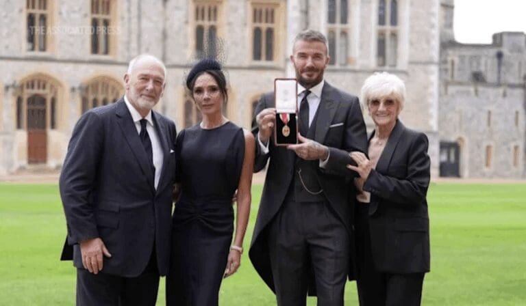 David Beckham recibe título de caballero por el rey Carlos III