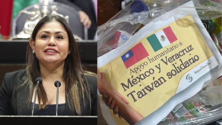 Senadora Raquel Bonilla etiqueta con su nombre ayuda humanitaria internacional para damnificados de Veracruz
