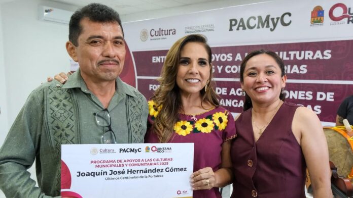 Para fortalecer el patrimonio cultural maya, Mara Lezama y Georgina Salvador entregan estímulos del PACMyC 2025