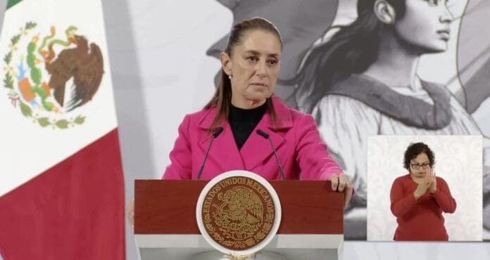 Para evitar bombardeos, Estados Unidos aceptó que Marina detenga navíos cerca de sus costas, dijo Claudia Sheinbaum.