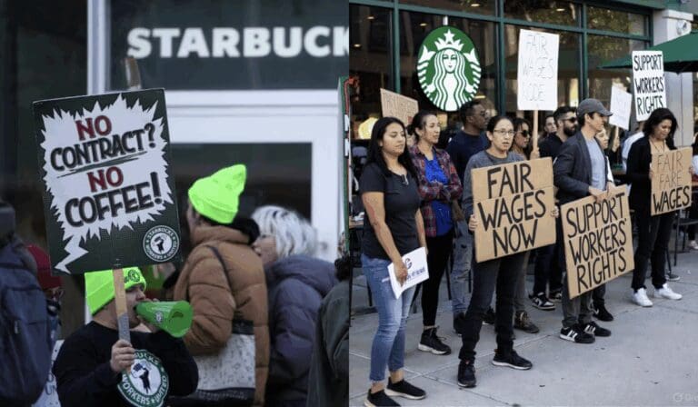 Baristas de Starbucks inician huelga para exigir mejores condiciones laborales en Estados Unidos