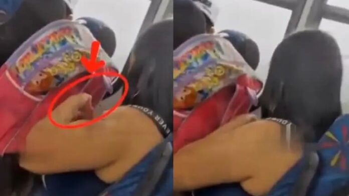 Video: Exhiben a mujer que retira piojos a su hijo en transporte público de Puebla