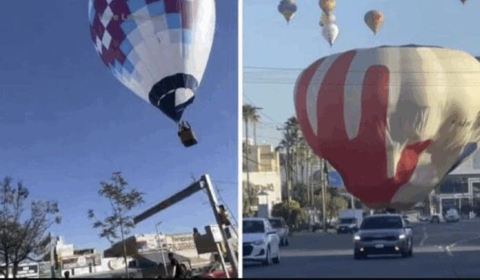 Festival del Globo 2025 registra dos aterrizajes forzosos sin lesionados, en León, Guanajuato