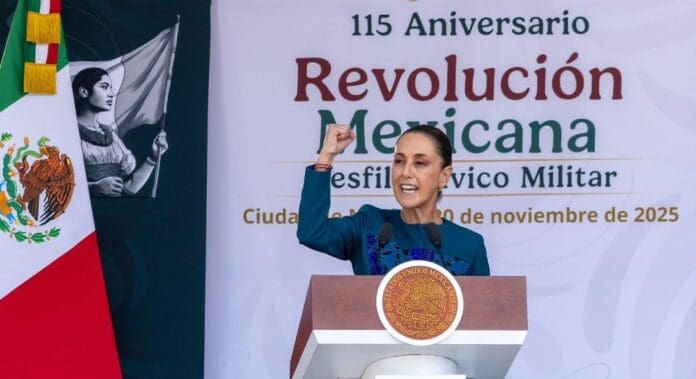 Se equivocan quienes llaman a la violencia y piden la intervención extranjera, externó este día Claudia Sheinbaum.