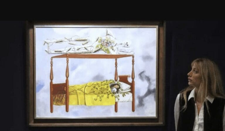 Obra de Frida Kahlo, “El sueño (La cama)”, bate récord en subasta se vendió en 54 mdd en Nueva York