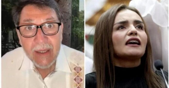 Critica Fernández Noroña a Grecia Quiroz por pedir que investiguen a senadores de Morena por crimen de Carlos Manzo.