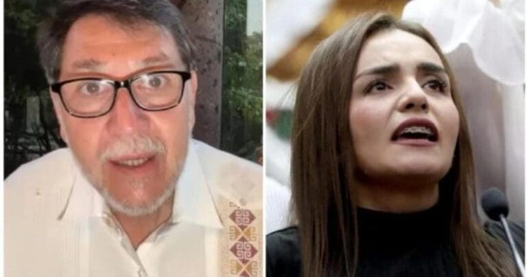 Critica Fernández Noroña a Grecia Quiroz por pedir que investiguen a senadores de Morena por crimen de Carlos Manzo.