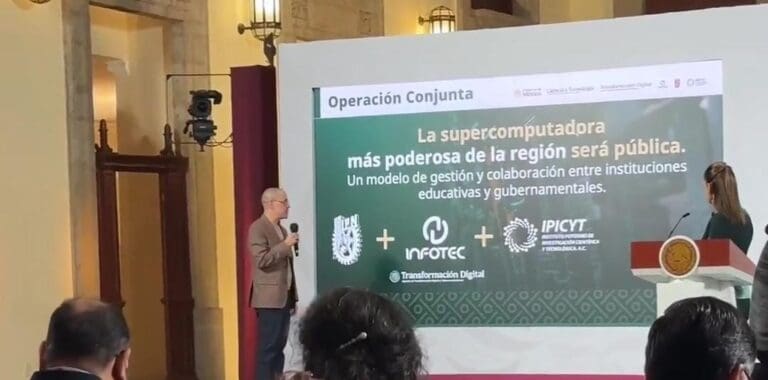 Gobierno de México anuncia el proyecto de la "supercomputadora" Coatlicue. Podría estar lista en unos dos años.