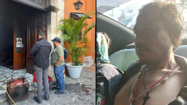 Hombre incendia iglesia y pobladores casi lo linchan en Morelia, Michoacán