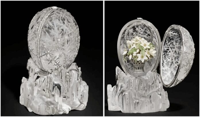 Subastarán el legendario Huevo de Invierno de Fabergé, valuado en más de 26 mdd