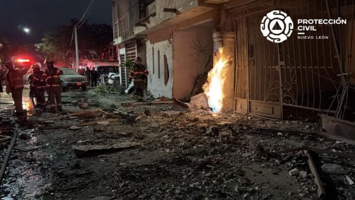Video: Explosión por pirotecnia deja tres muertos y seis lesionados en Pesquería, Nuevo León