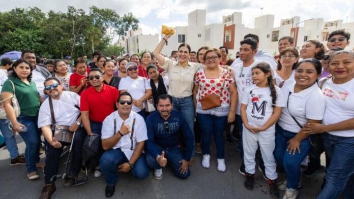 Playa del Carmen, primer municipio del país donde la presidenta Claudia Sheinbaum entrega viviendas del bienestar