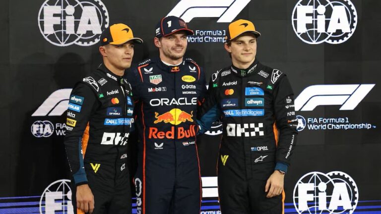 Video: Max Verstappen se lleva la pole en Abu Dhabi; Lando Norris y Oscar Piastri lo persiguen