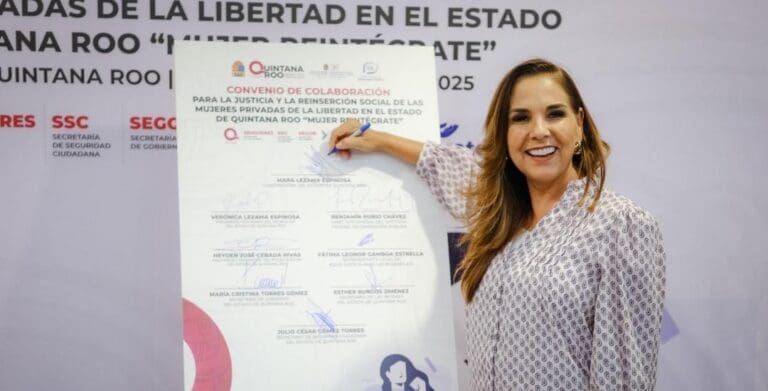 Firma Mara Lezama convenio para favorecer la reinserción social de mujeres privadas de la libertad