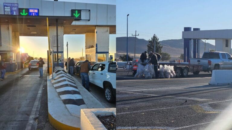 Agricultores toman caseta Cuauhtémoc-Chihuahua, exigen precio de garantía al frijol