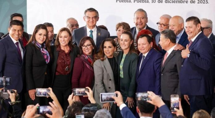 Mara Lezama refrenda su compromiso con la salud en la 116 Asamblea del IMSS presidida por Claudia Sheinbaum.