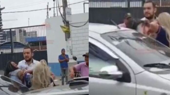 Video Mujer embarazada encuentra a su esposo con la amante y la agarra a golpes en Guayaquil, Ecuador