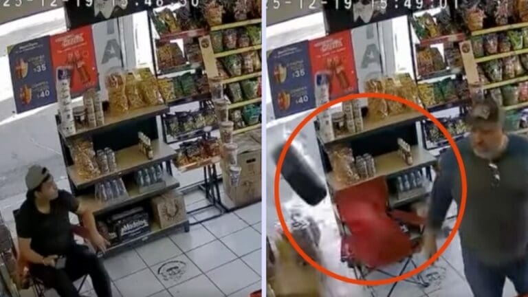 Video Joven se salva de ser aplastado por una llanta en Nuevo León