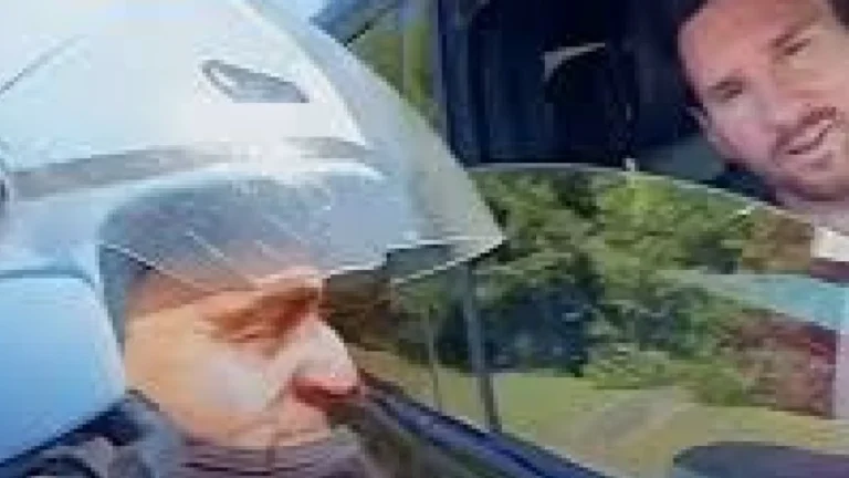 Hombre de España se toma una foto con Lionel Messi, pero un filtro le deformó el rostro