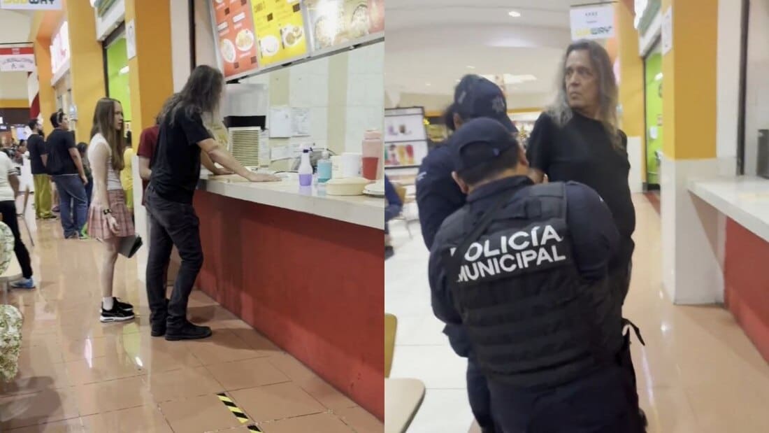 Video: Hombre agrede a empleados de local de comida en plaza comercial de Playa del Carmen